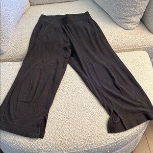 Charcoal Grey Wide-Leg Pants